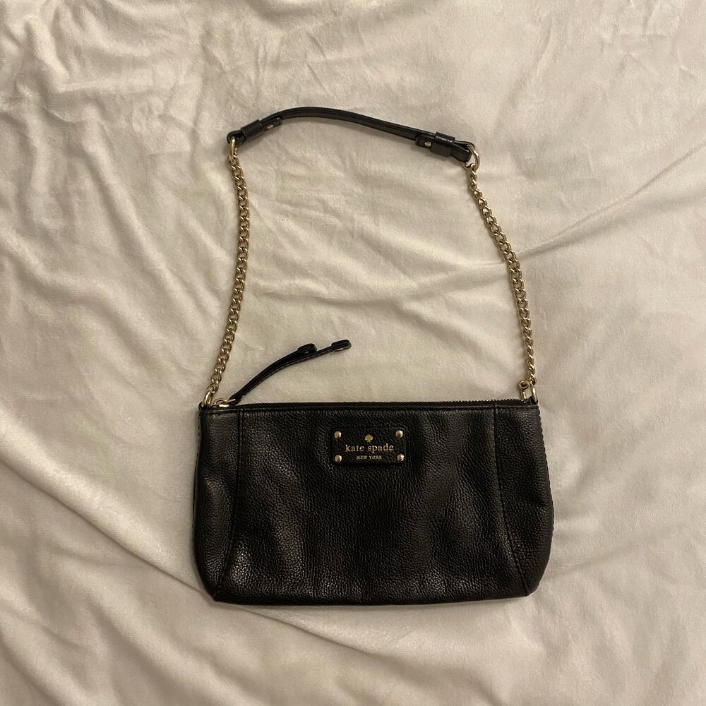 Kate Spade Berkshire Road Black Pebble Leather Adela Shoulder Bag